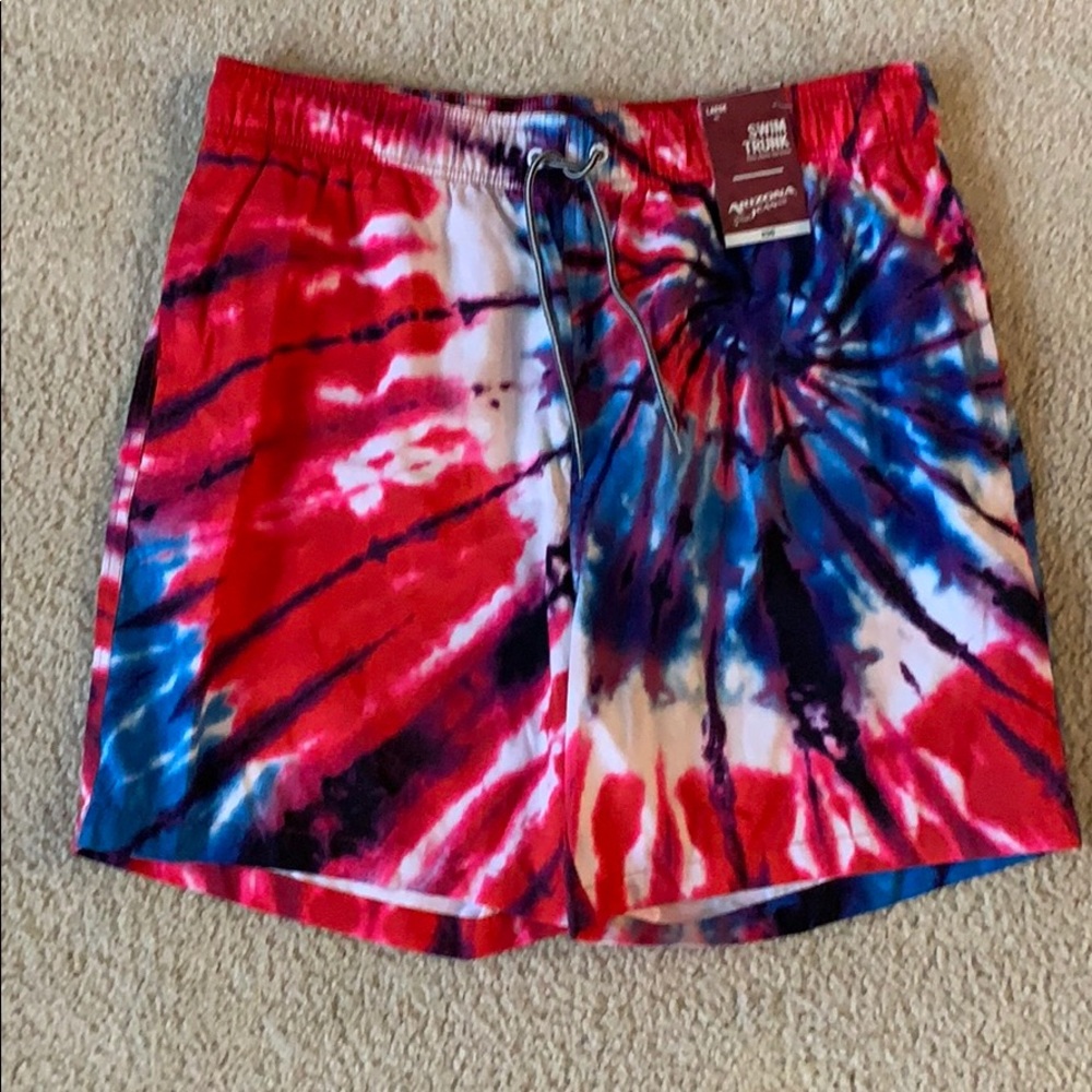 Tie Dye Arizona Swim Trunks L NWT